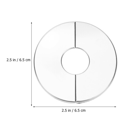 Veggdelte flensdeksler runde hylleplater 4 stk. 1