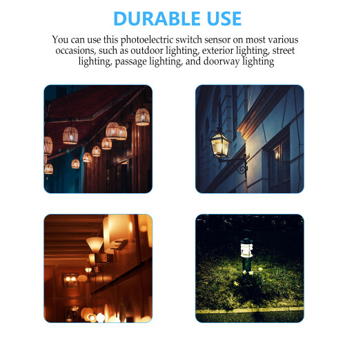 Utendørs fotocellesensor for LED-lampe 2 stk 1