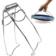 Stainless Steel Folding Hot Dish Clip 1 Pack