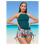 Γυναικείο Μαγιό Tankini2Piece - Ολόσωμο Μαγιό με Ψηλό Λαιμό και Σορτς2024Μαγιό Halter Top για 1