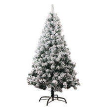 Decorazione per albero di Natale con neve artificiale bianca floccata (1 pezzo)