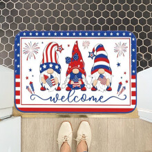Zerbino antiscivolo in gomma con bandiera americana, 45x76 cm (18x30 pollici)