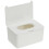 Distributeur de mouchoirs de bureau en plastique blanc rechargeable 1