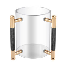 Hand Washing Cup Acrylic Round Washing Cup Hand Wash Cup with Two Metal Handles for Jewish Prayer Wash Cup Meditation