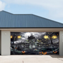 Arazzo decorativo per feste di Halloween, ideale come sfondo per il garage.