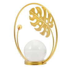 Gold Crystal Ball Ornament Home Office Decoration 3 Pack