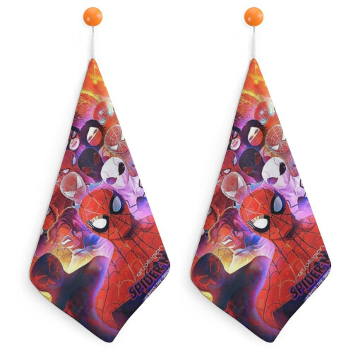 Spider-Man hand towels cotton 2-piece set