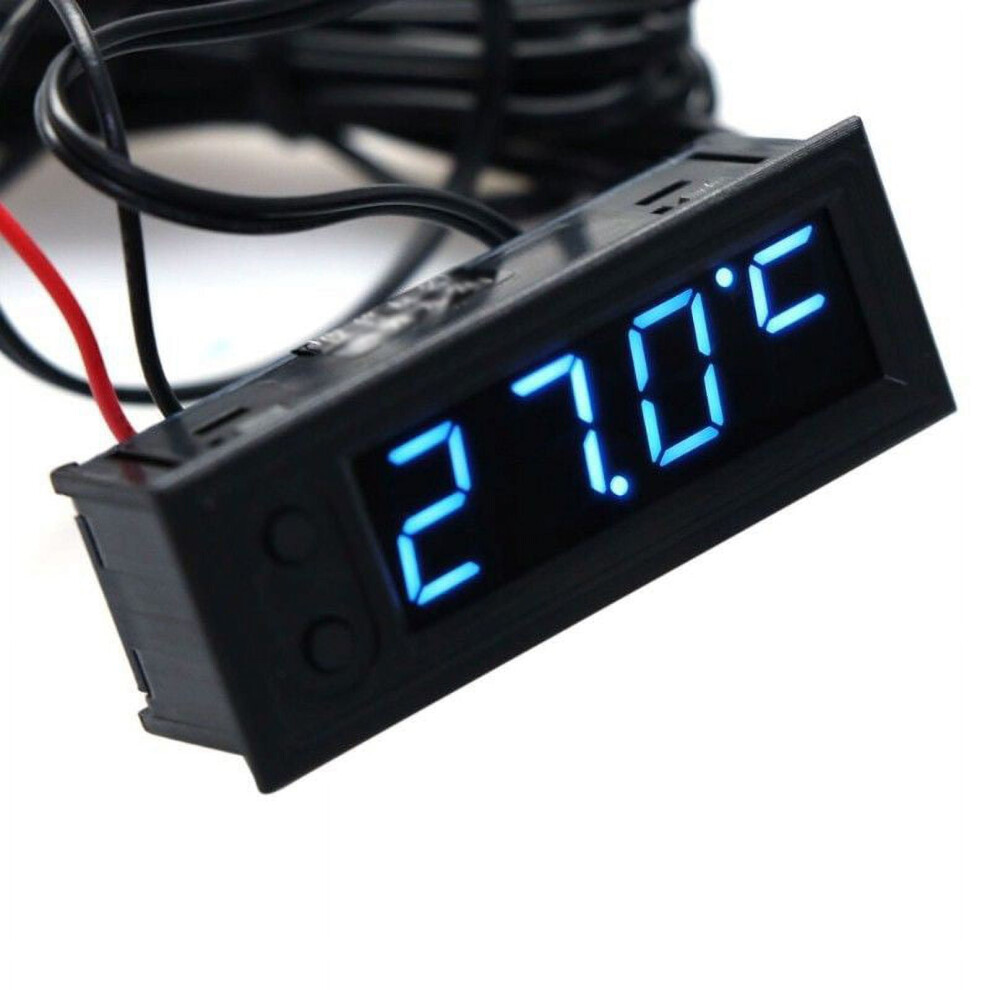 Car Clock Temperature And Voltage Monitor Dc 12V 9314556090424