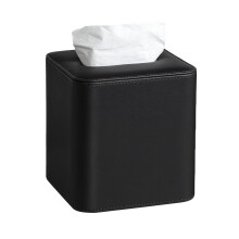 Magnetický štvorcový kryt na vreckovky z PU kože