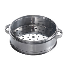 Stainless Steel Steamer Box for Buns 22cm with Handles