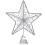 Décoration de sapin étoile pailletée argentée (1 pièce) 1
