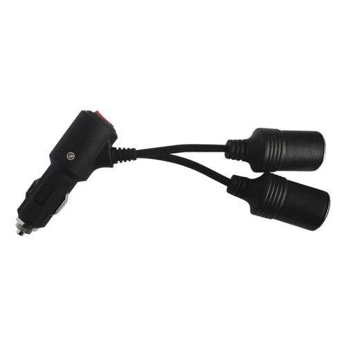 12V/24V Y-Splitter-Adapter mit Ein-/Ausschalter (1 Stecker auf 2 Stecker) 1