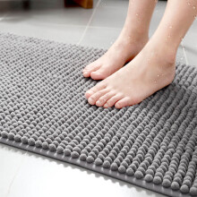 Antislip badmat van microvezel, pluche, 20x30 inch