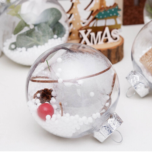 Shatterproof Silver Christmas Ball Ornaments 50-Pack 1