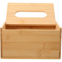 Porte-mouchoirs en bambou pour bureau et décoration intérieure