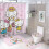 Set perdea de duș Hello Kitty cu covoraș de baie antiderapant și 1