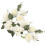 Candle Wreath Fake Rose Flower Ring 2 pcs 2