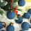 Christmas Balls Blue Set Soft Shatterproof Plastic 12pcs 7