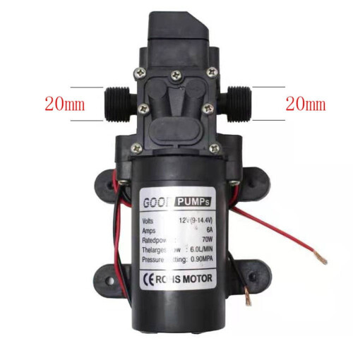 Pompe à membrane Mosiee12V, corps scellé, 4,5 L/min