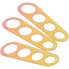 Pasta ruler stainless steel 4-hole portion control 3 pcs