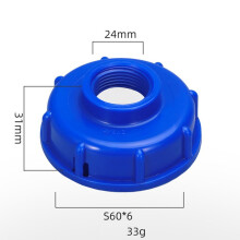 Adaptador de válvula para tanque IBC Mosiee com conector de mangueira