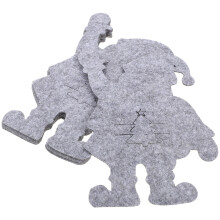 Weihnachtsmann-Besteckhalter aus Filz, 8-teilig