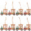 Set di mini trenini natalizi in legno (8 pezzi) 1
