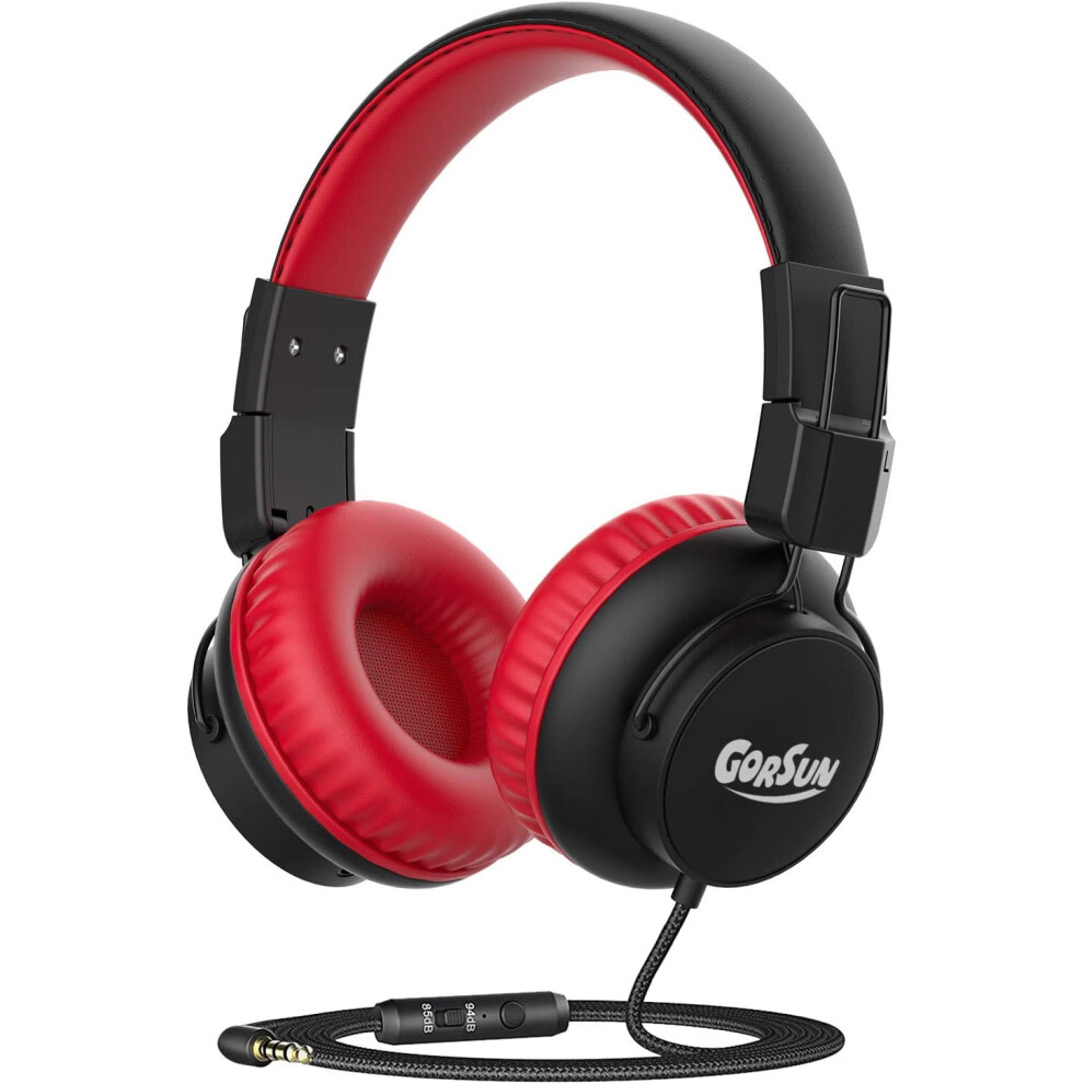 Gorsun Kids Headphones Volume Limited Wired With Mic 9314556080432