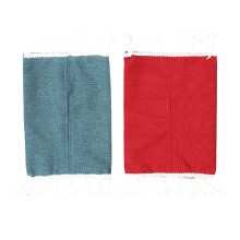 Scatola porta fazzoletti in cotone e lino, 2 pezzi