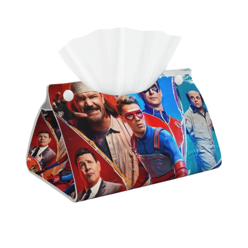 Henry Danger läderfodral för näsduksask för rektangulär