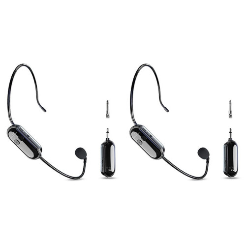 Wireless Microphone Headset 2.4G 2 pcs 30M range