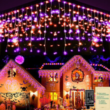 LED Curtain Fairy Lights 16.4ft 216 LEDs 8 Modes
