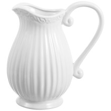 1 pichet en céramique, vase simple en porcelaine, vase à fleurs