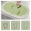 Tapis de bain super absorbant pour la Saint-Valentin 16x24 1