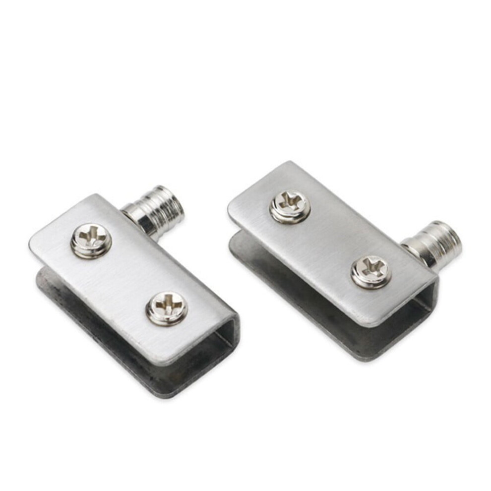 Glass Door Hinges Stainless Steel Pivot Clip 1 Pair 9314556084058