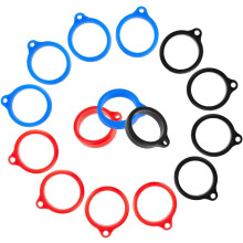 Silicone Anti-Lost Rings 3-Color 66PCS 20mm ID