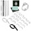 Ring Sizer Kit Plastic Spring Coil Silver Cloth UK Sizes 1