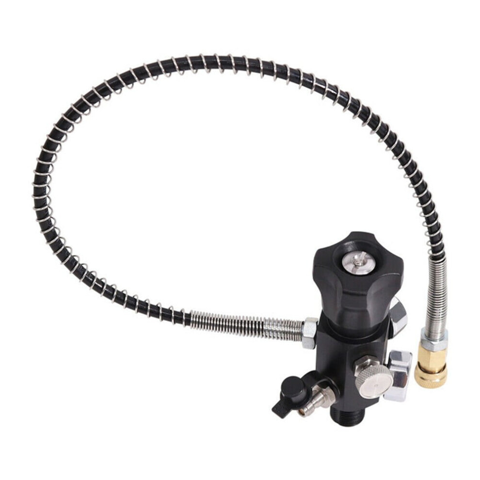 Mosiee Pcp Tank Dual Gauge Charging Valve Adapter With Hose 9107258919663