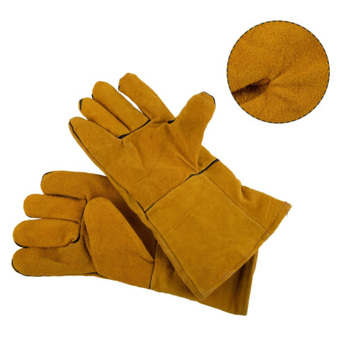 Cowhide welding gloves flame-retardant heat-proof