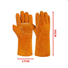 Leather Welding Gloves Heat Resistant Size L