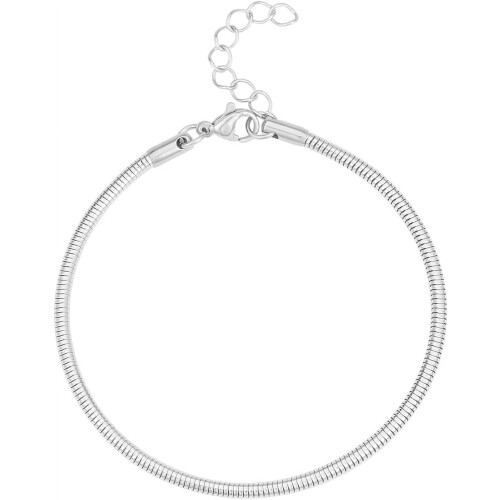 Snake Chain Bracelets Stainless Steel 5 pcs