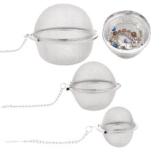 Stainless Steel Tea Infusers Mesh Baskets 5pcs