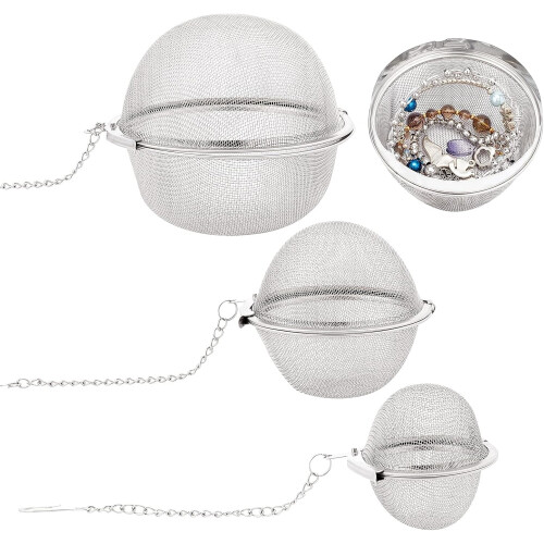 Stainless Steel Tea Infusers Mesh Baskets 5pcs