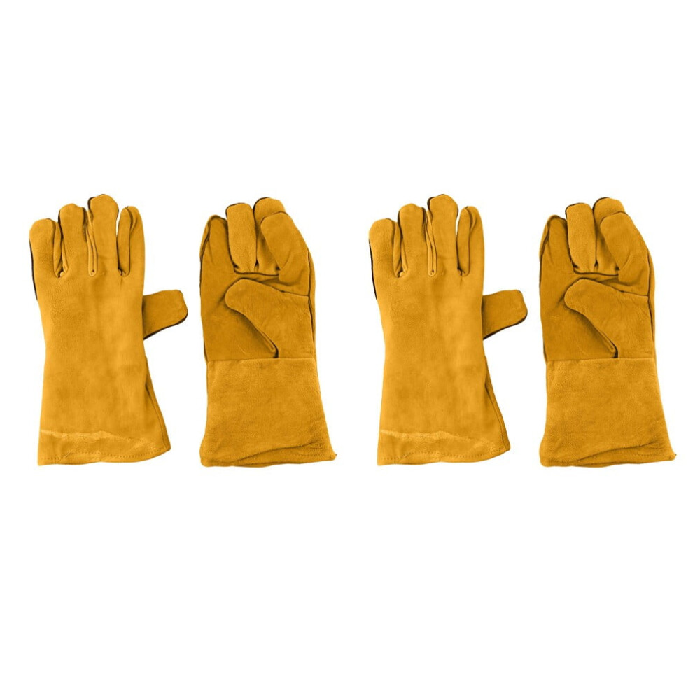 Cowhide Welding Gloves Flame-Retardant Heat-Resistant 9107258913982