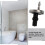 Toilet Hinge Repair Kit Black Universal 2 pcs 3