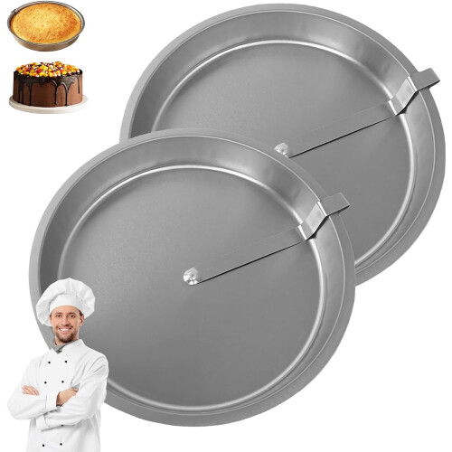 Forma redonda para bolo com desenformar rapidamente, 24,6 cm (9,7 polegadas), 2 unidades.