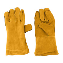 Cowhide welding gloves flame-retardant heat-proof