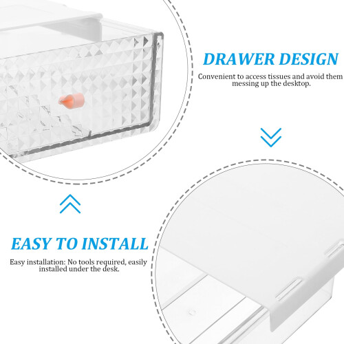 Distributeur de mouchoirs en papier sous le bureau pour bureau 2