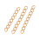 Stainless Steel Curb Chain Extender Golden 100 pcs 1