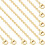Brass Cable Chain Necklace Set 10 pcs 45 cm 1 mm 1